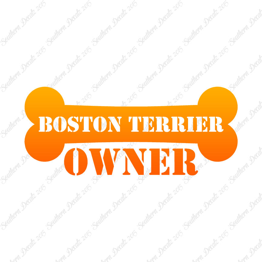 Boston Terrier Dog Owner Bone