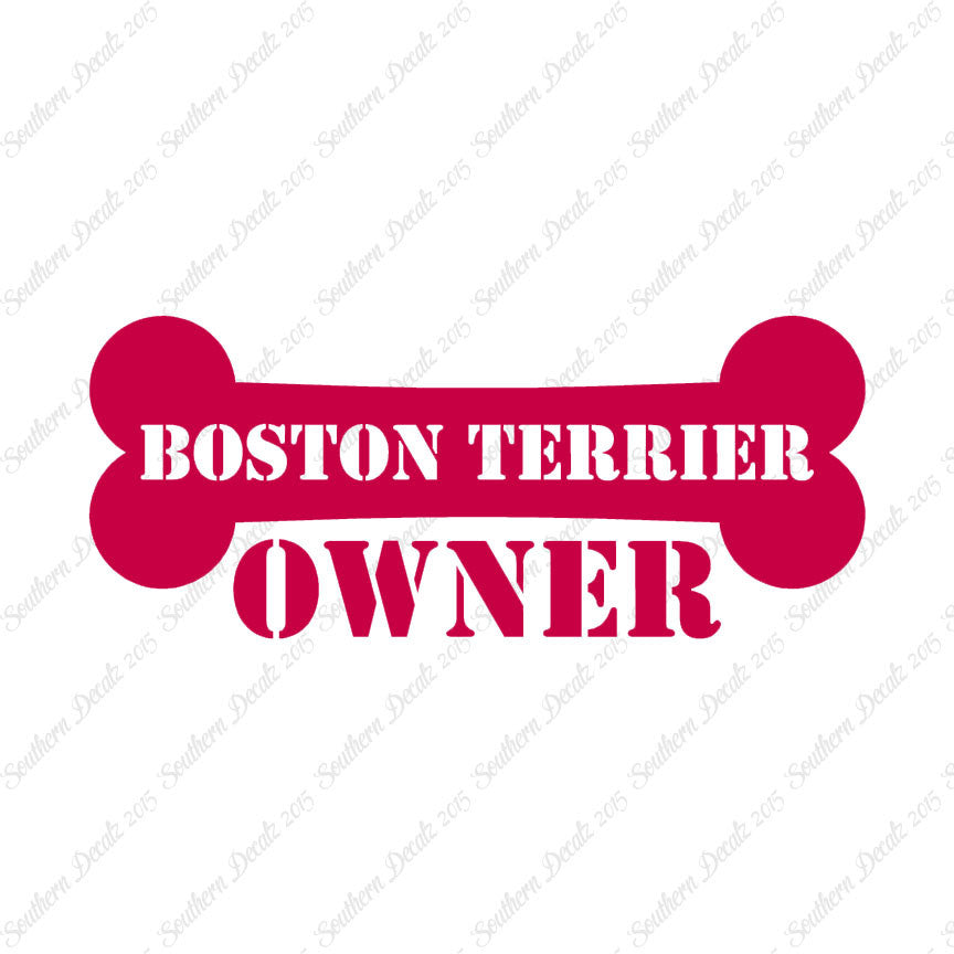 Boston Terrier Dog Owner Bone
