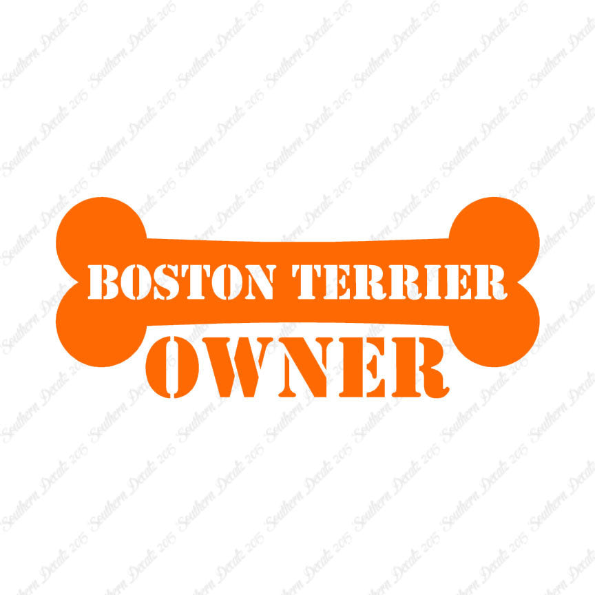 Boston Terrier Dog Owner Bone
