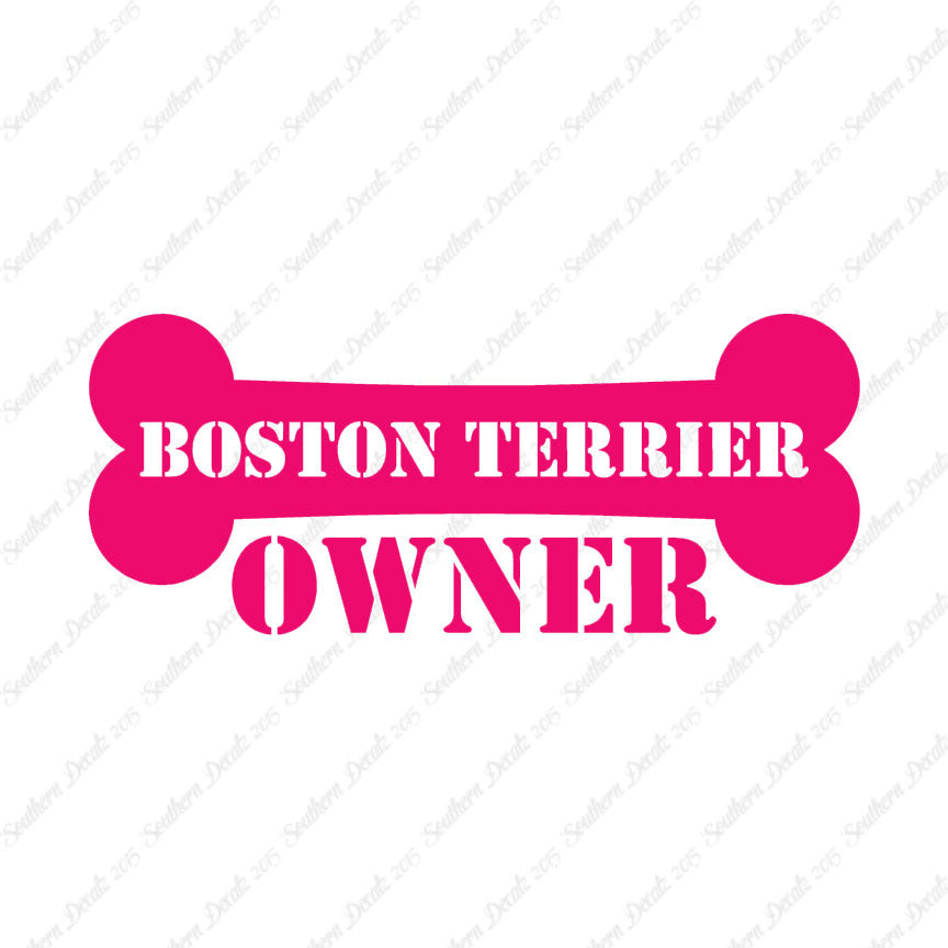 Boston Terrier Dog Owner Bone