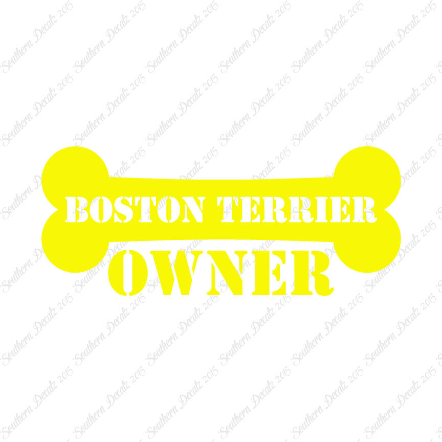Boston Terrier Dog Owner Bone