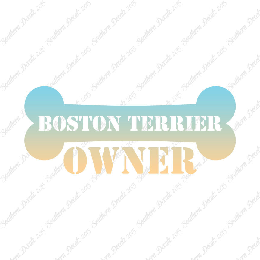 Boston Terrier Dog Owner Bone