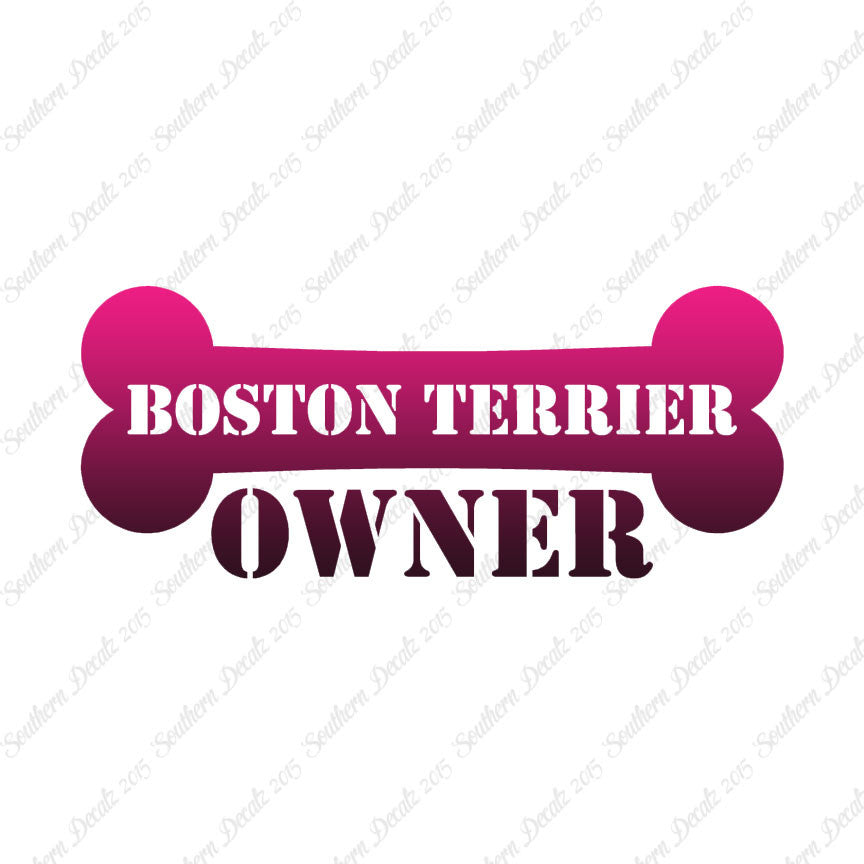 Boston Terrier Dog Owner Bone