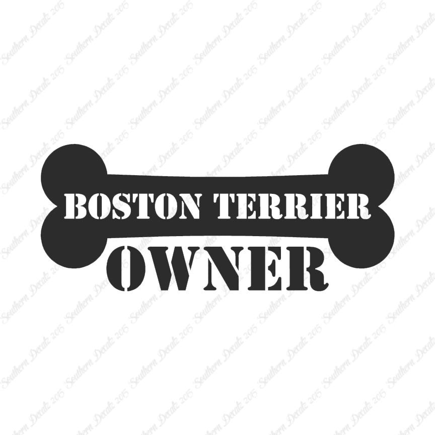 Boston Terrier Dog Owner Bone