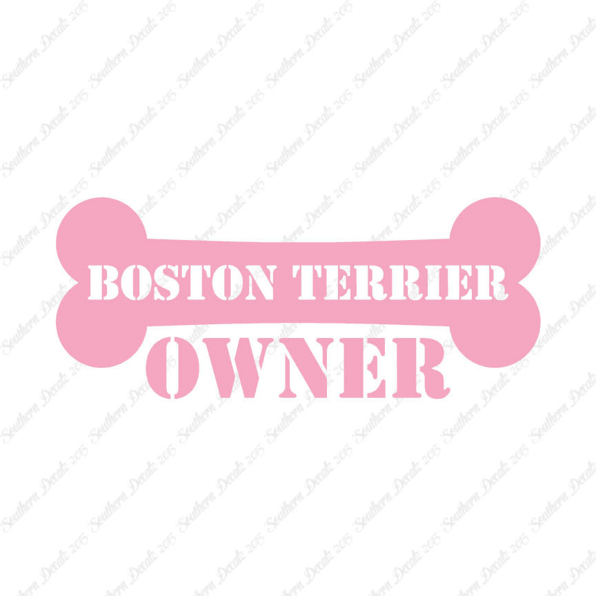Boston Terrier Dog Owner Bone