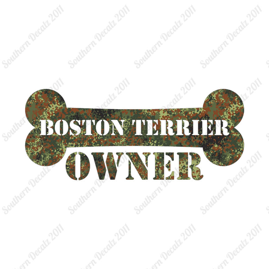 Boston Terrier Dog Owner Bone