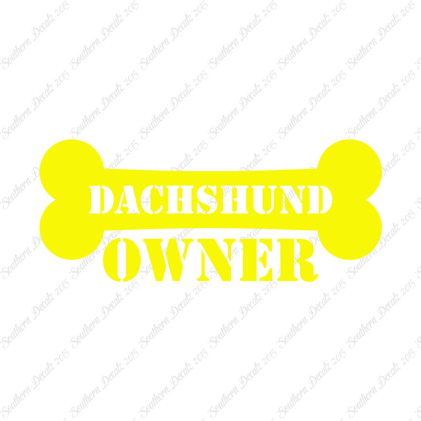 Dachshund Dog Owner Bone