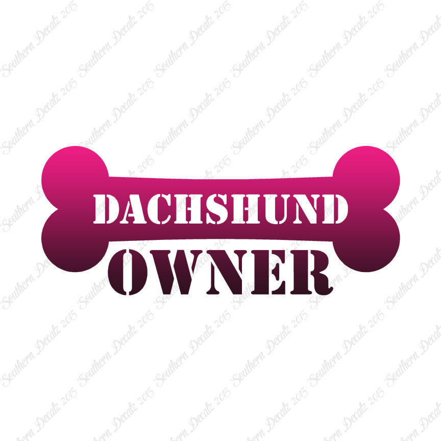 Dachshund Dog Owner Bone