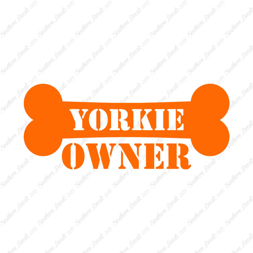 Yorkie Dog Owner Bone Yorkshire Terrier