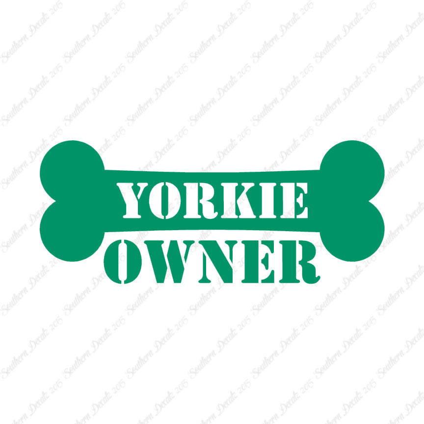 Yorkie Dog Owner Bone Yorkshire Terrier