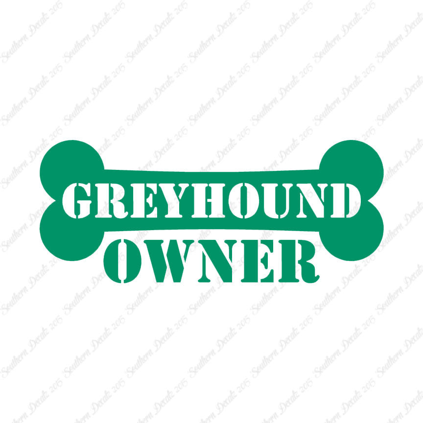 Greyhound Dog Owner Bone
