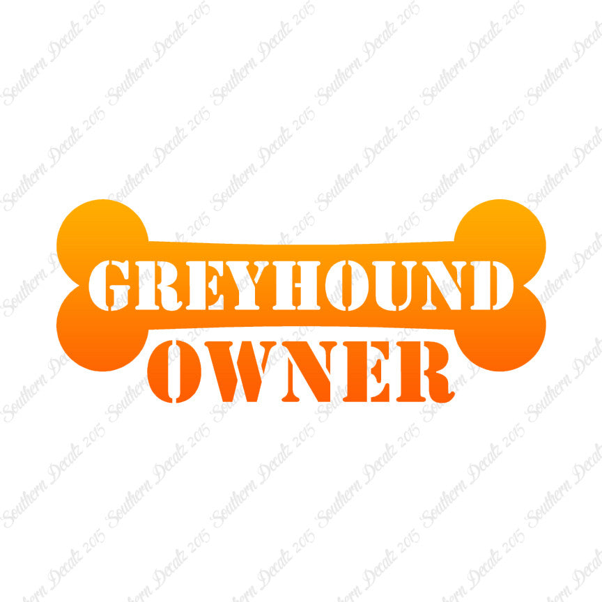 Greyhound Dog Owner Bone
