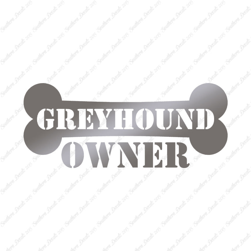 Greyhound Dog Owner Bone