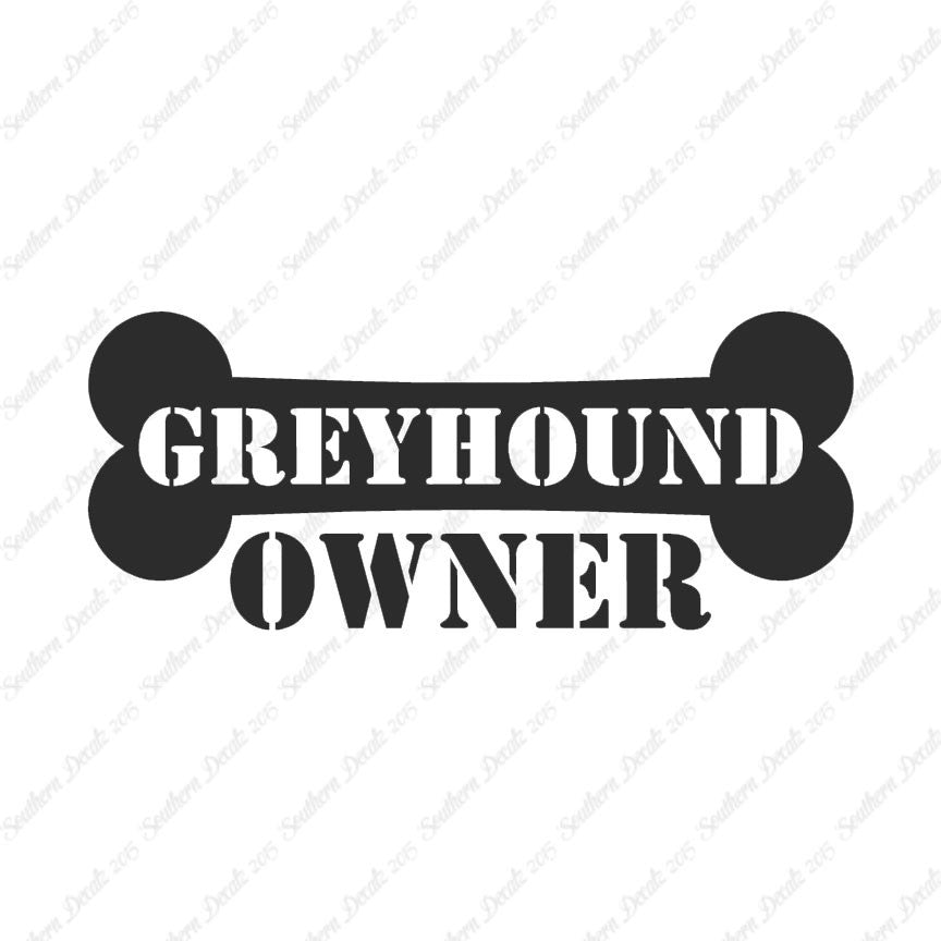 Greyhound Dog Owner Bone