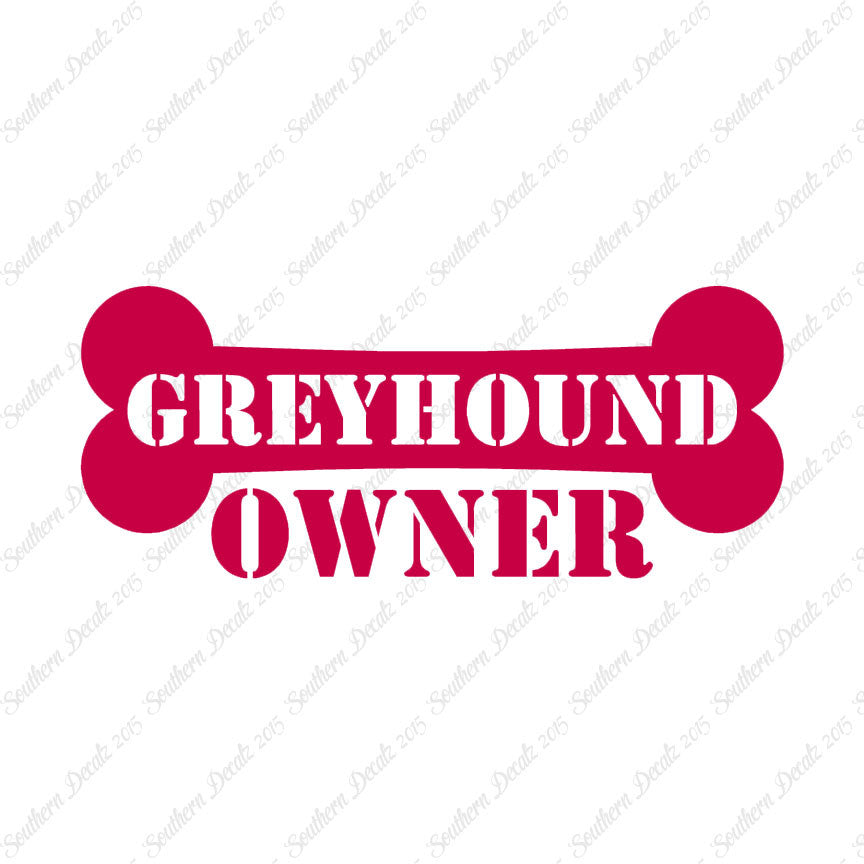 Greyhound Dog Owner Bone