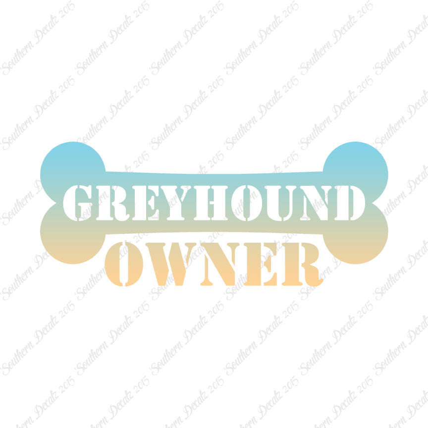 Greyhound Dog Owner Bone