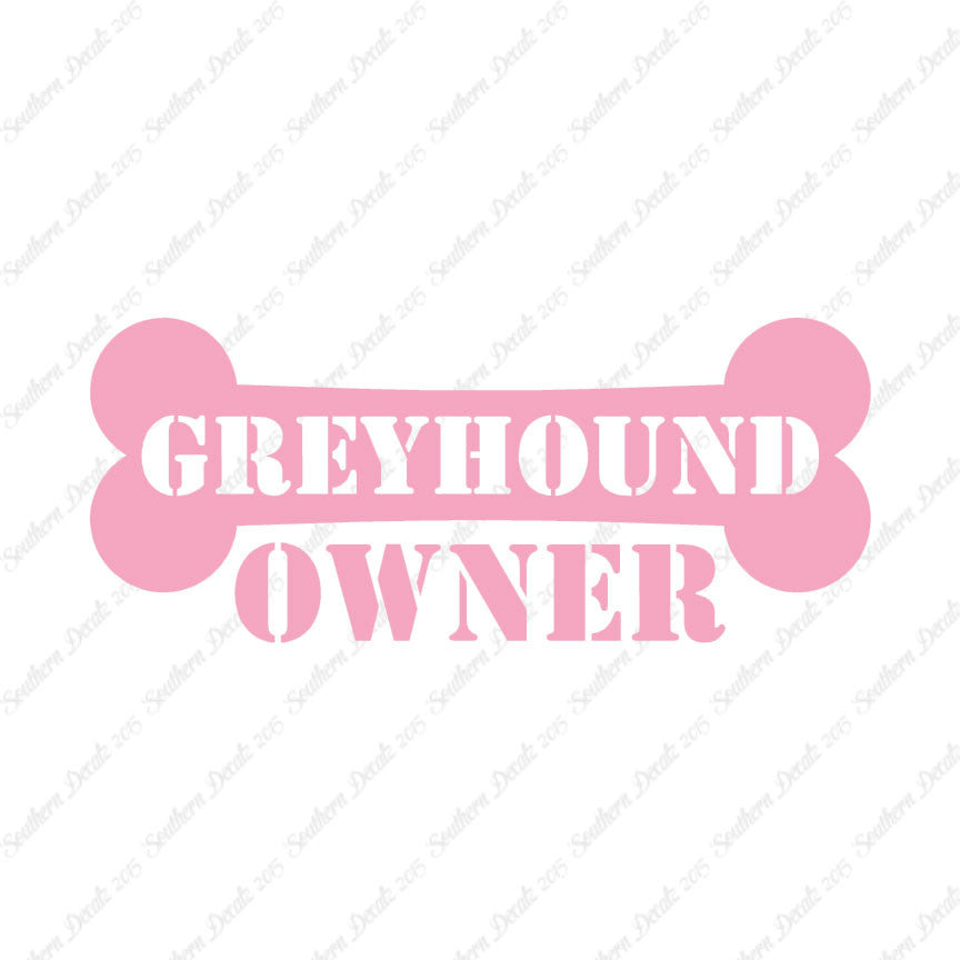 Greyhound Dog Owner Bone