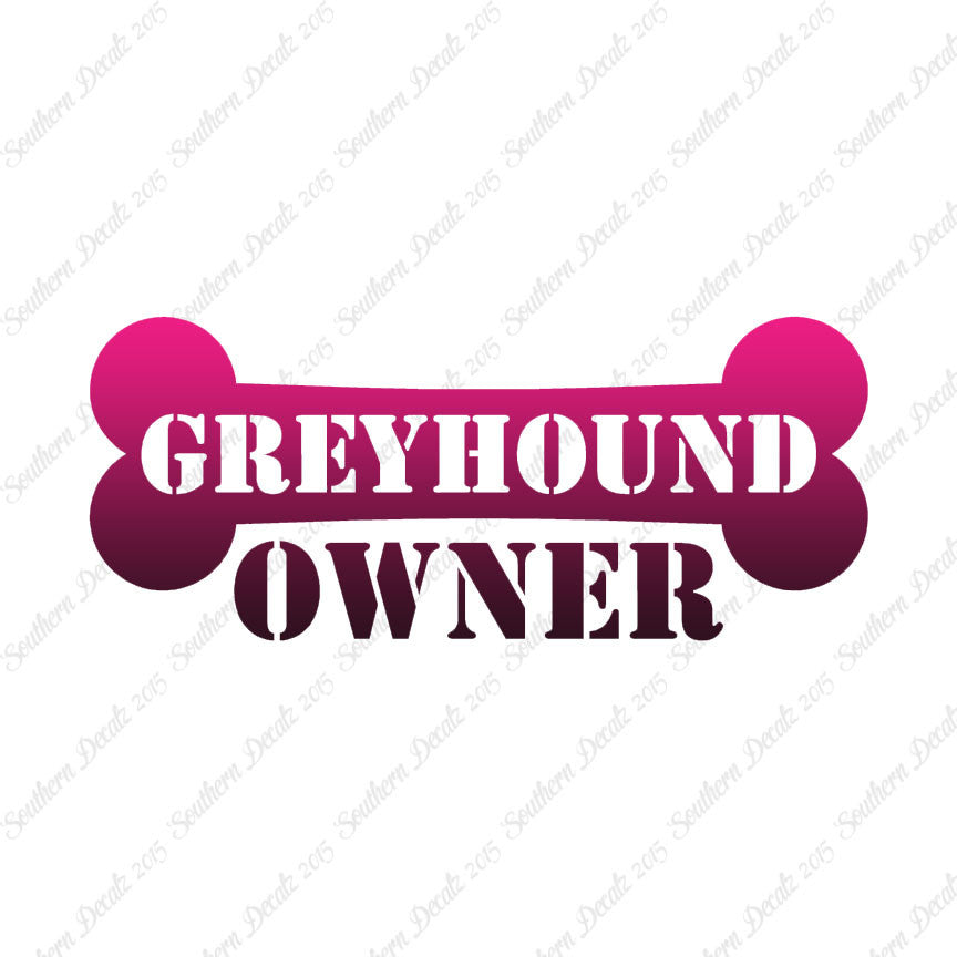 Greyhound Dog Owner Bone