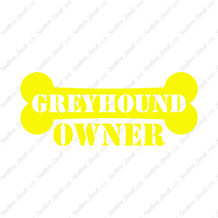 Greyhound Dog Owner Bone