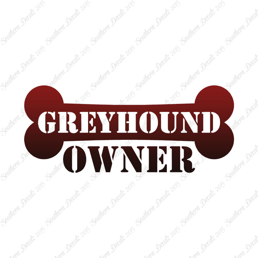 Greyhound Dog Owner Bone