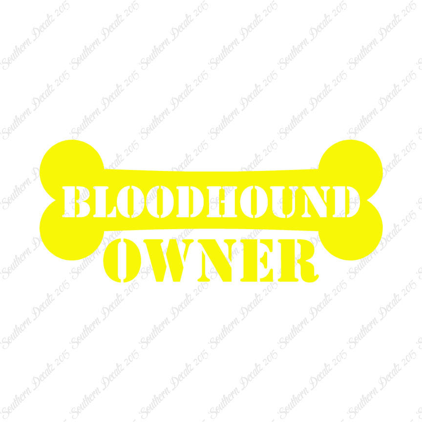 Bloodhound Dog Owner Bone