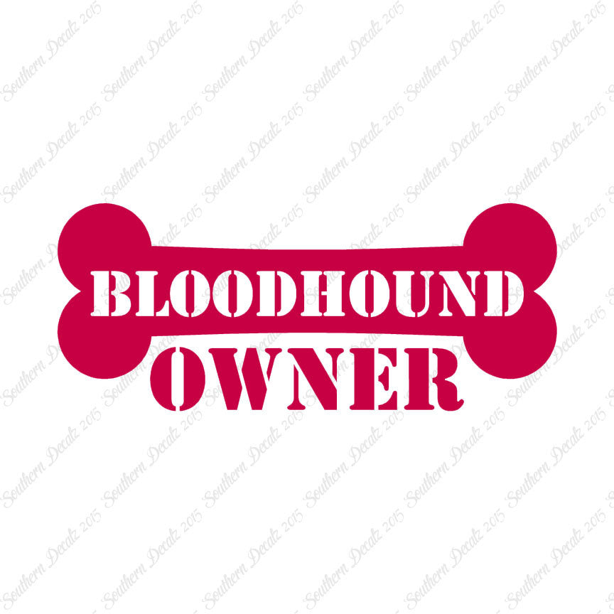 Bloodhound Dog Owner Bone