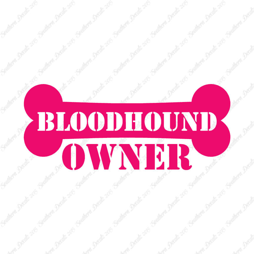 Bloodhound Dog Owner Bone
