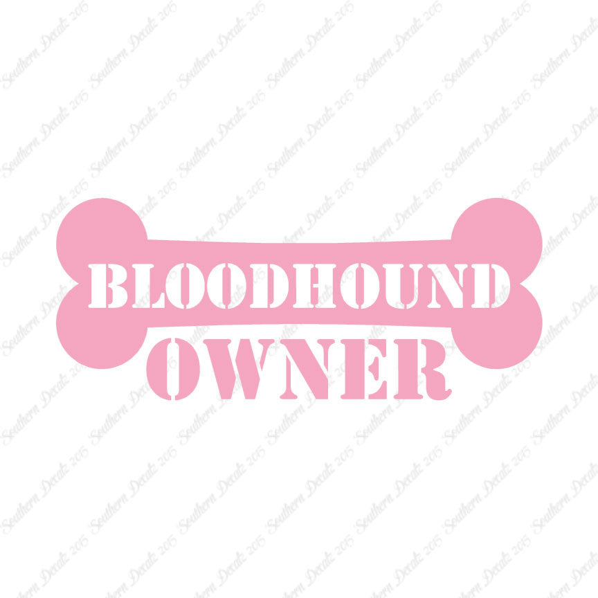 Bloodhound Dog Owner Bone
