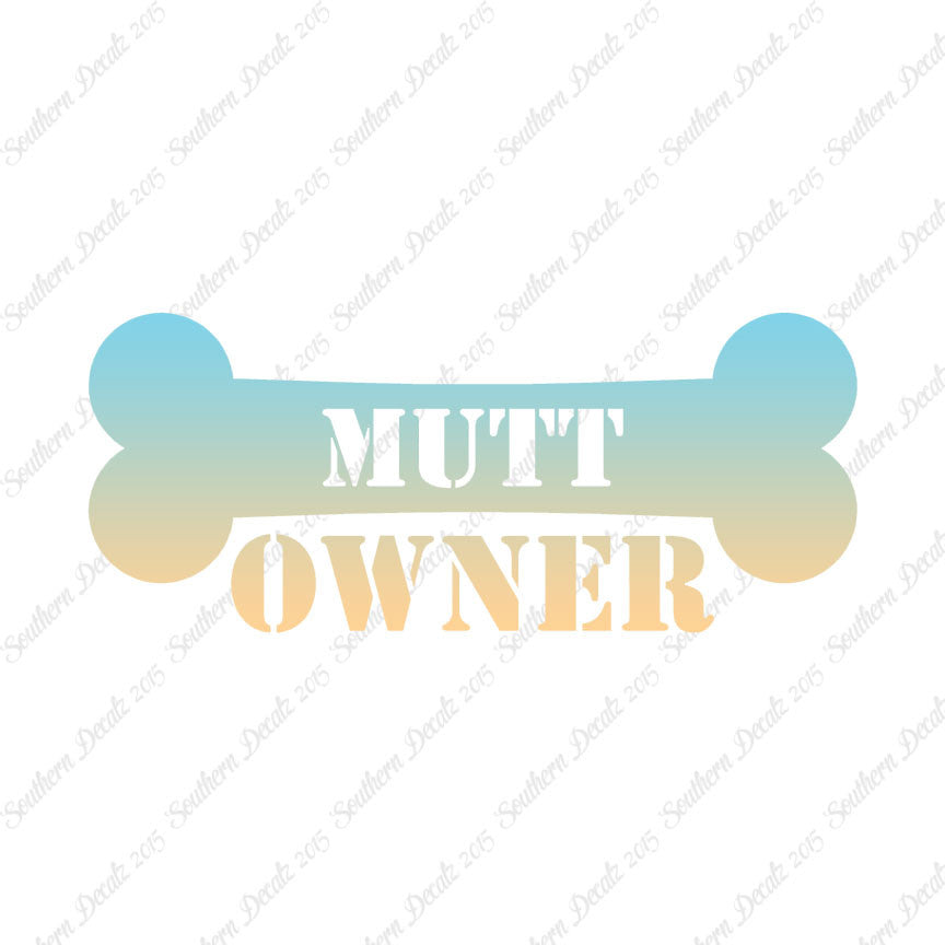 Mutt Dog Owner Bone