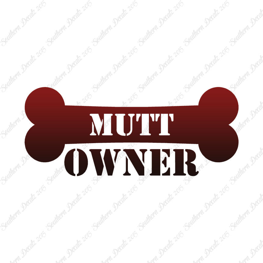 Mutt Dog Owner Bone