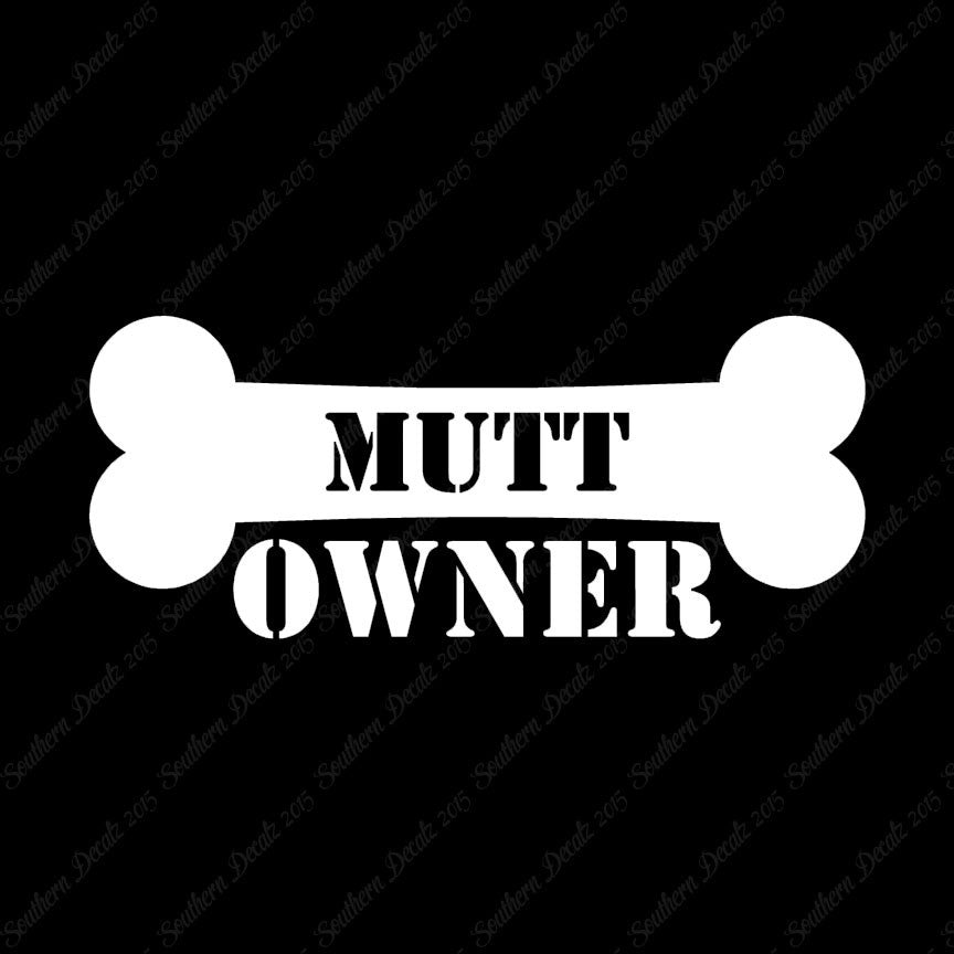 Mutt Dog Owner Bone