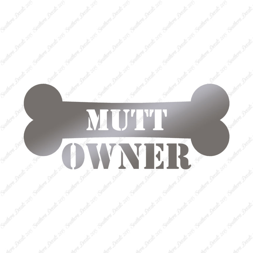 Mutt Dog Owner Bone