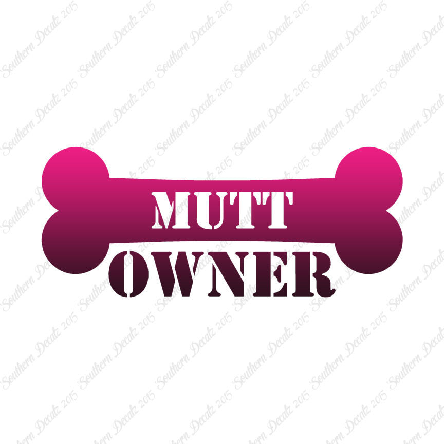 Mutt Dog Owner Bone