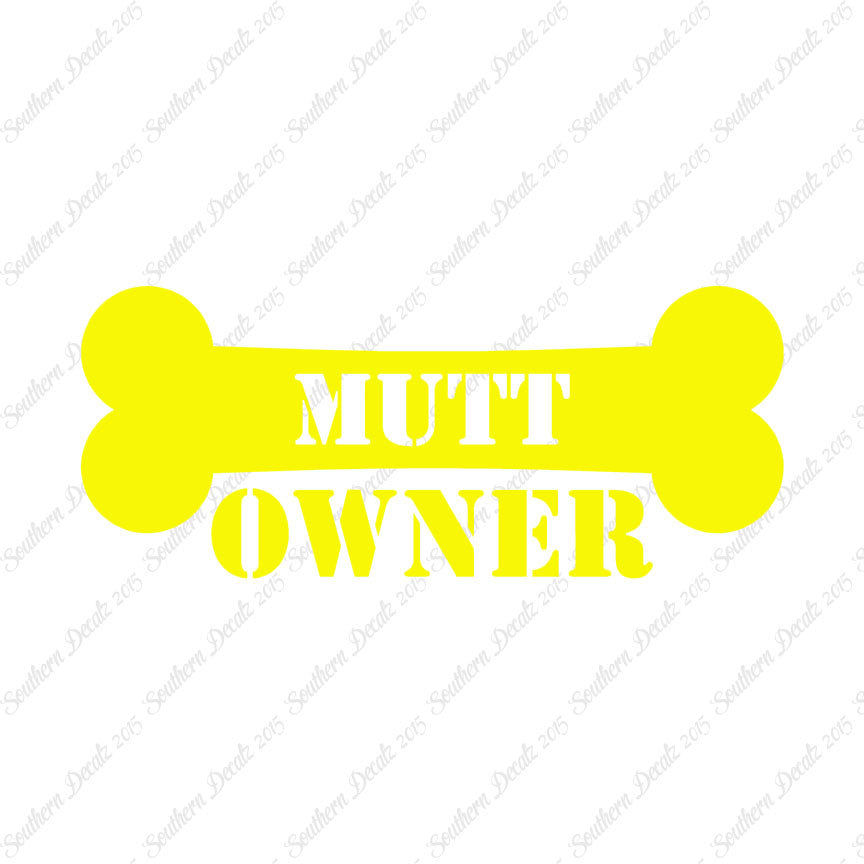 Mutt Dog Owner Bone