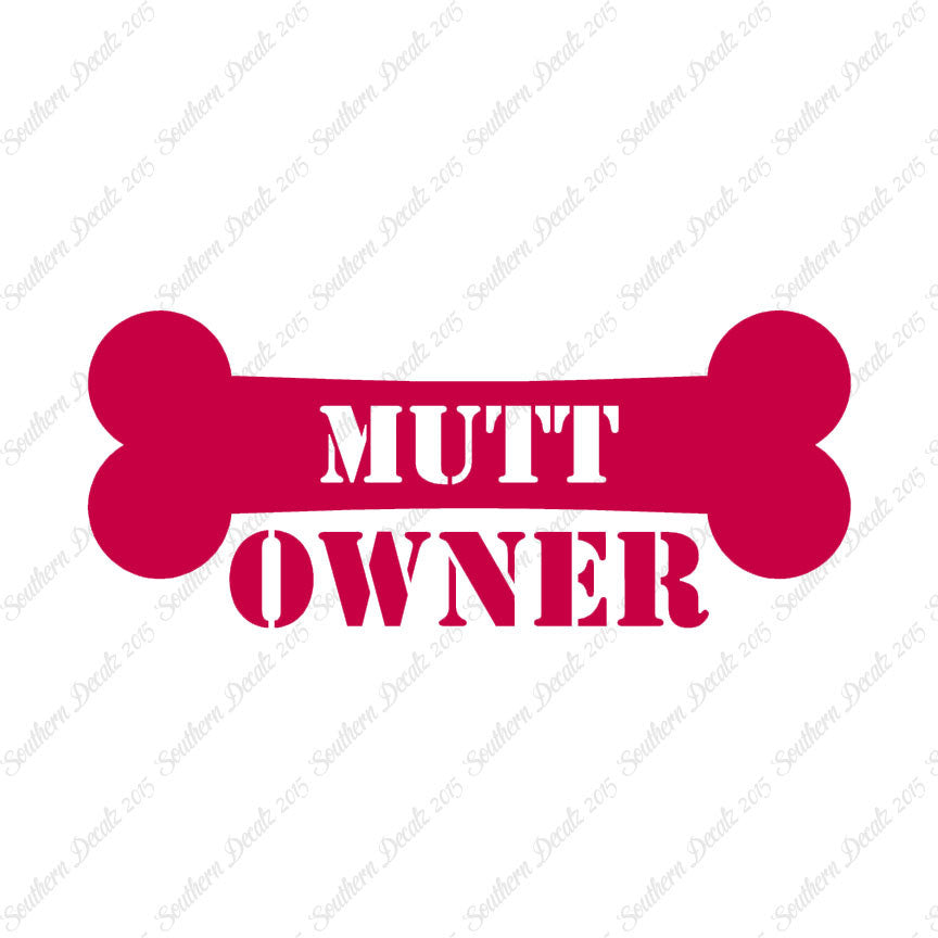 Mutt Dog Owner Bone