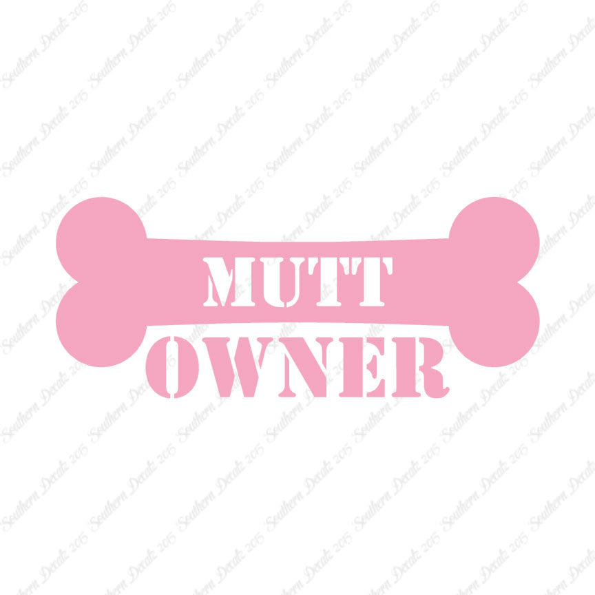 Mutt Dog Owner Bone