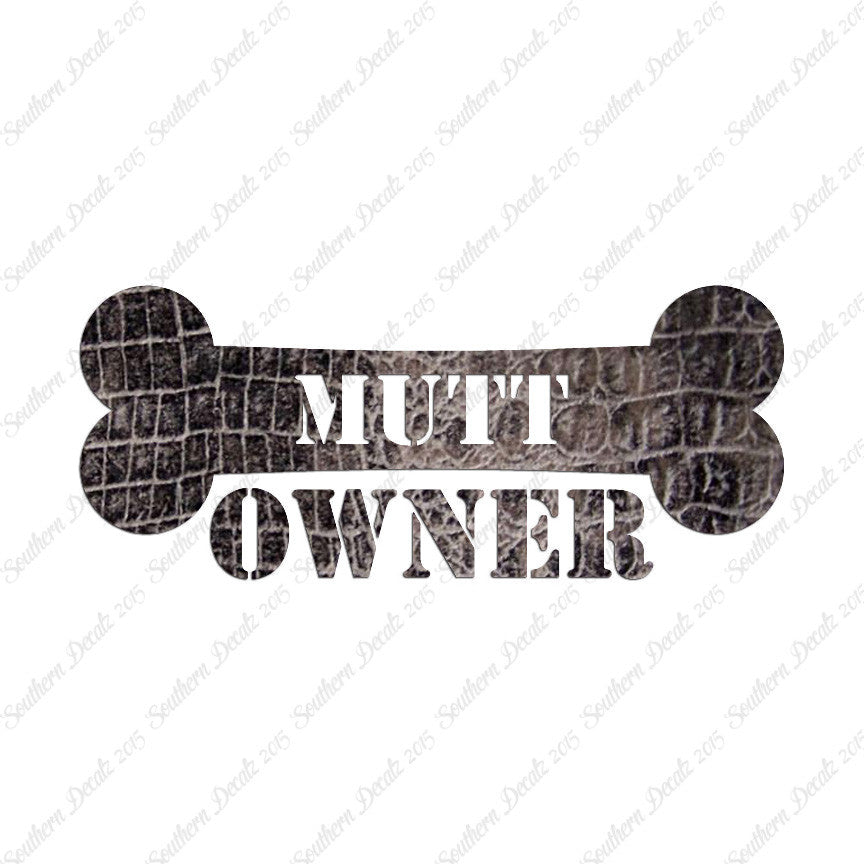 Mutt Dog Owner Bone