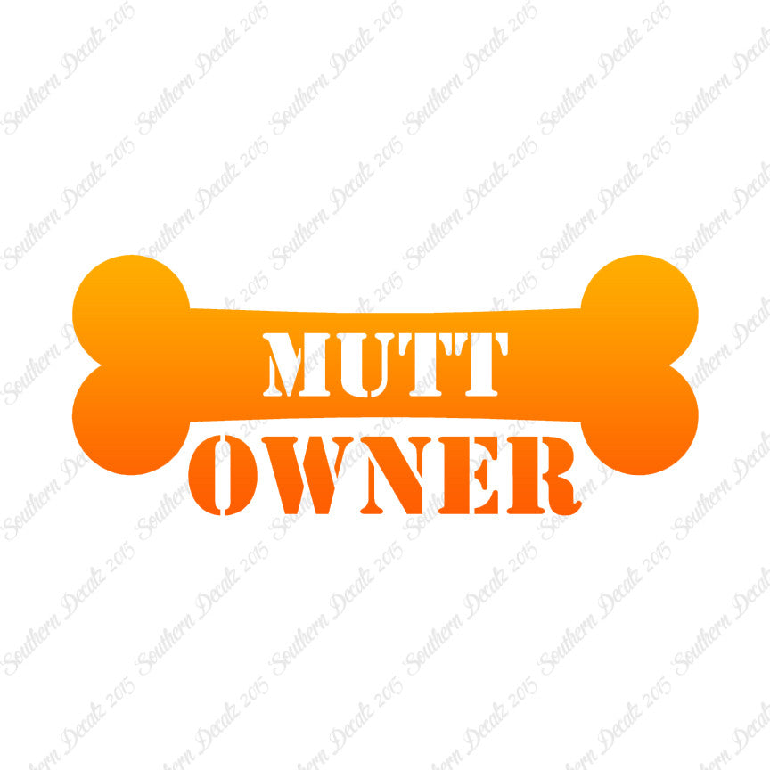 Mutt Dog Owner Bone
