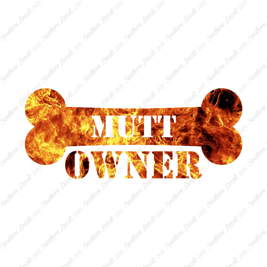 Mutt Dog Owner Bone
