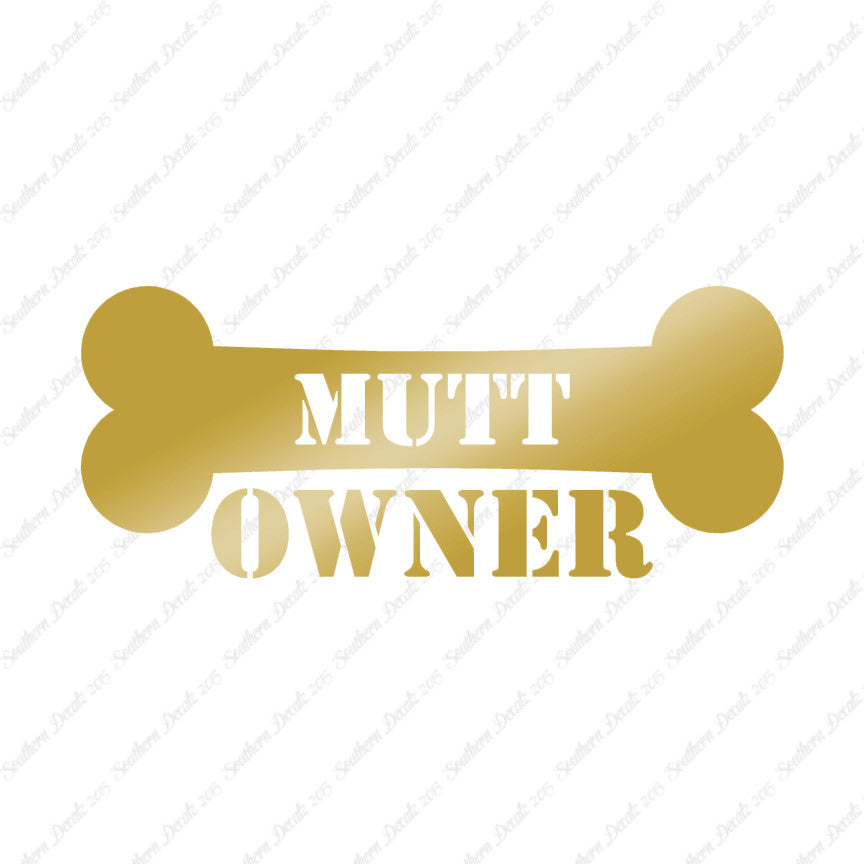 Mutt Dog Owner Bone