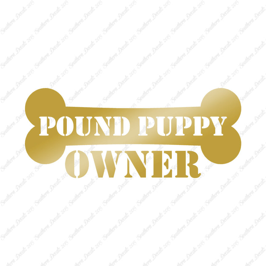 Pound Puppy Dog Owner Bone