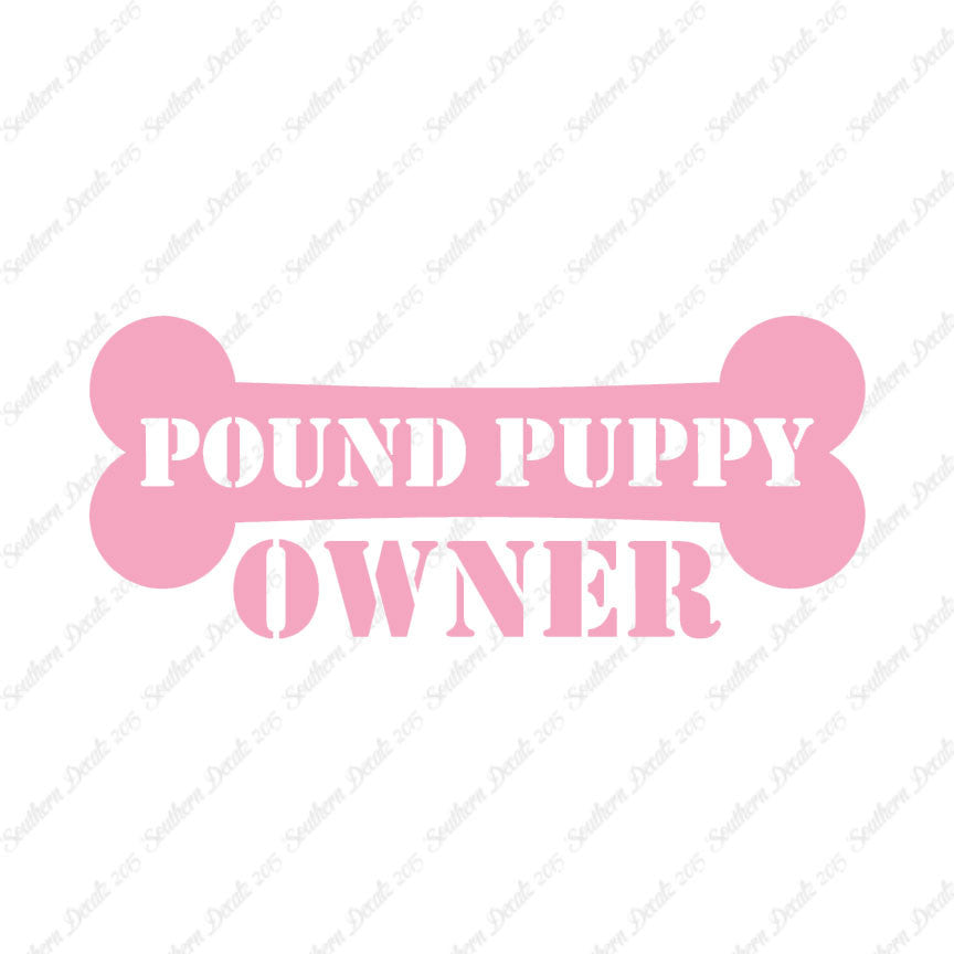 Pound Puppy Dog Owner Bone