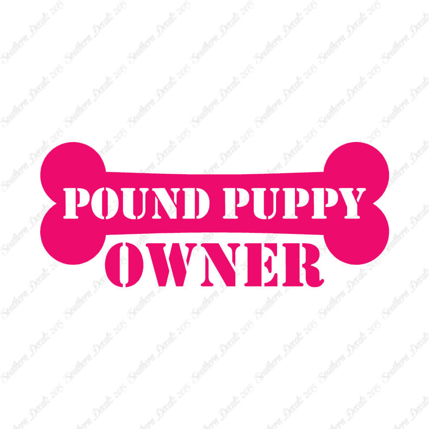 Pound Puppy Dog Owner Bone