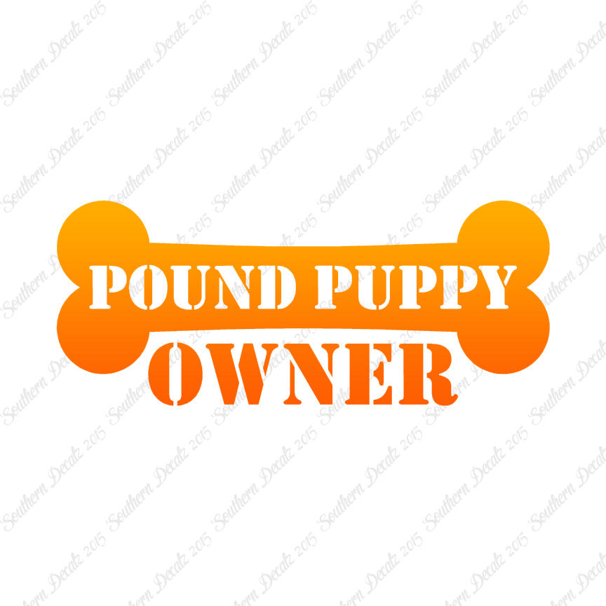 Pound Puppy Dog Owner Bone