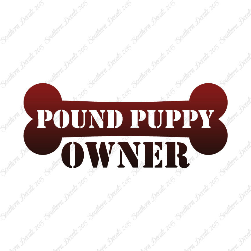Pound Puppy Dog Owner Bone