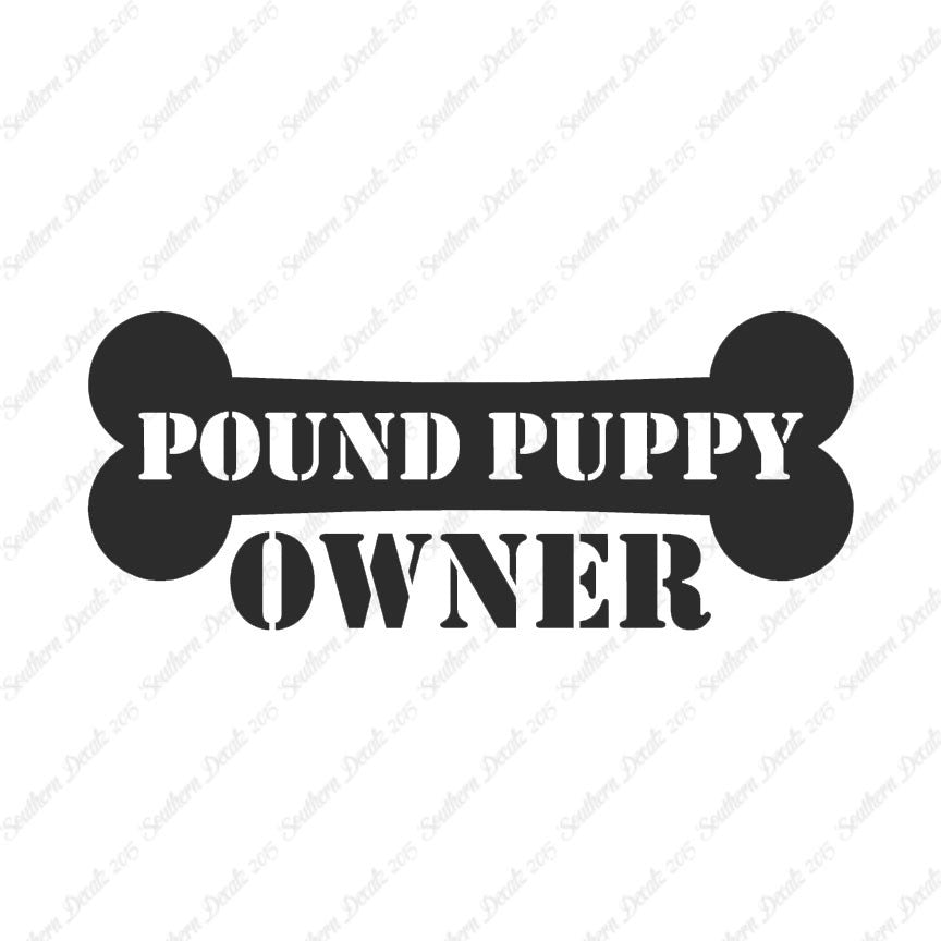 Pound Puppy Dog Owner Bone