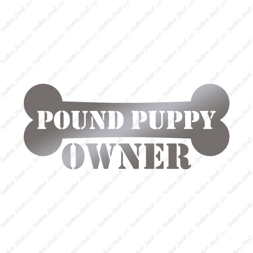 Pound Puppy Dog Owner Bone