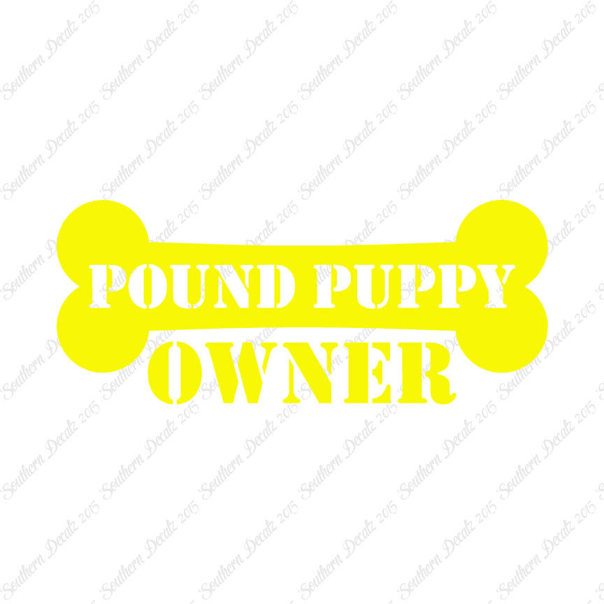 Pound Puppy Dog Owner Bone