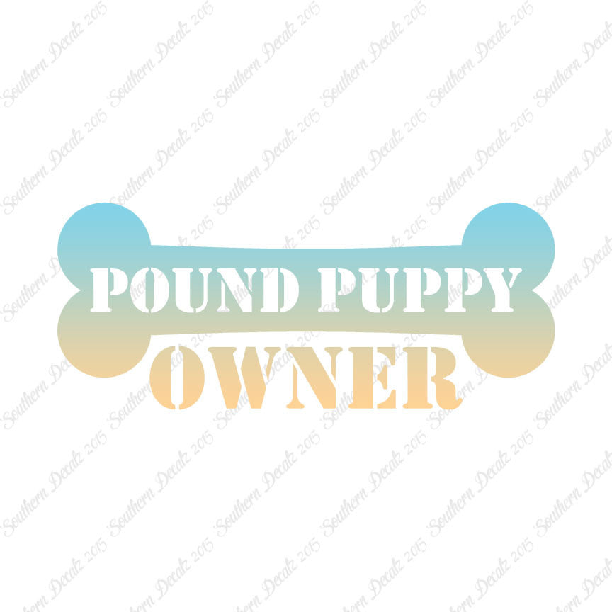 Pound Puppy Dog Owner Bone
