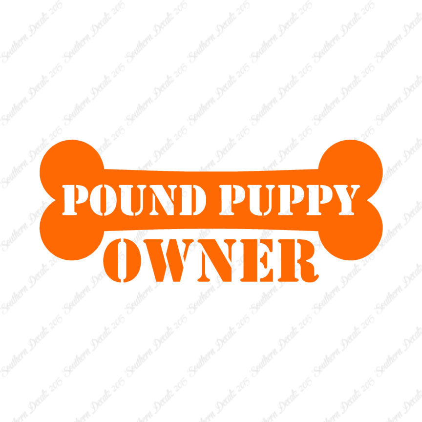 Pound Puppy Dog Owner Bone